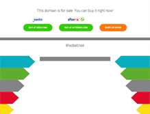 Tablet Screenshot of lifediet.net